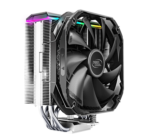 DeepCool AS500 CPU Air Cooler, Universal RAM Height Compatibility, 140mm  PWM Fan, A-RGB Top Cover, 5 heat pipe design for Intel Core/AMD Ryzen CPUs  - Newegg.com